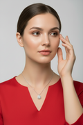Micro Inlaid Zircon Square Diamond Necklace