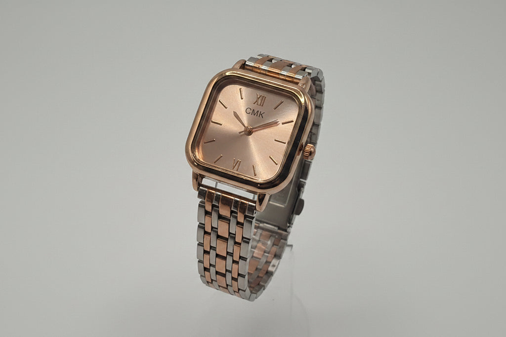 Elegant rose, gold stainless steel women’s watch